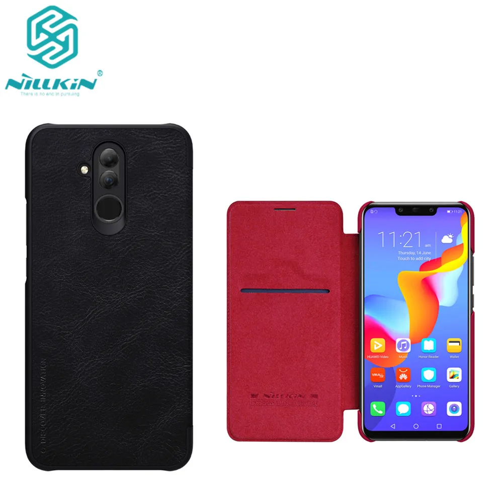 Для huawei mate 20 Lite чехол для телефона Nillkin Винтаж Qin откидная крышка из искусственной