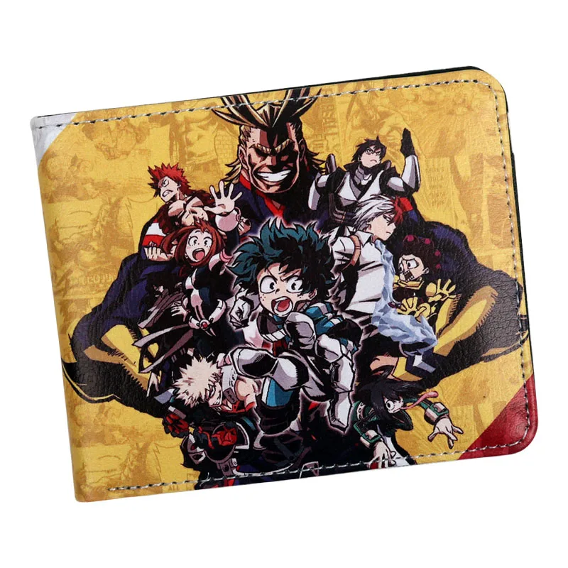 Кошелек аниме мой герой Academy Izuku Midoriya персональный кошелек с окошком ID молния монета Карманный с отделениями для карт слот