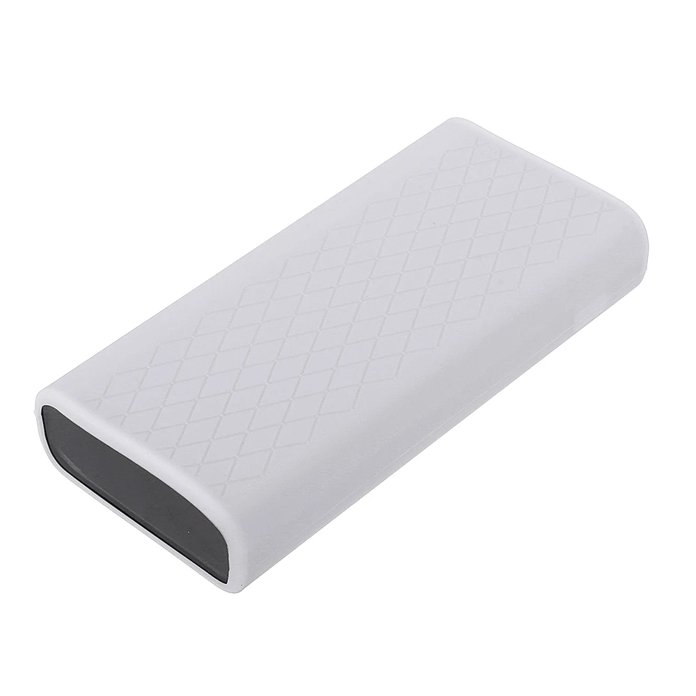 Белый Силиконовый защитный чехол для Xiaomi mi 20000 мАч для Xiao mi power bank 3 pro power Bank чехол Аксессуары - Цвет: Белый