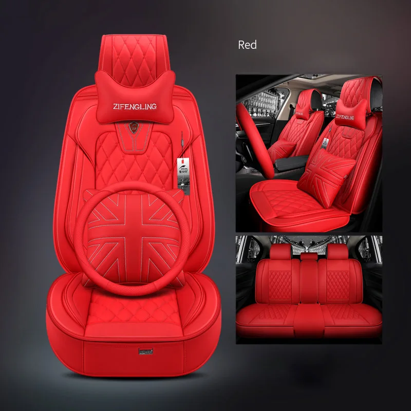 Version B Автомобильные чехлы для сидений автомобиля подушки сиденья для Toyota все модели rav4 wish land cruiser vitz mark auris prius camry corolla crown - Название цвета: Version B