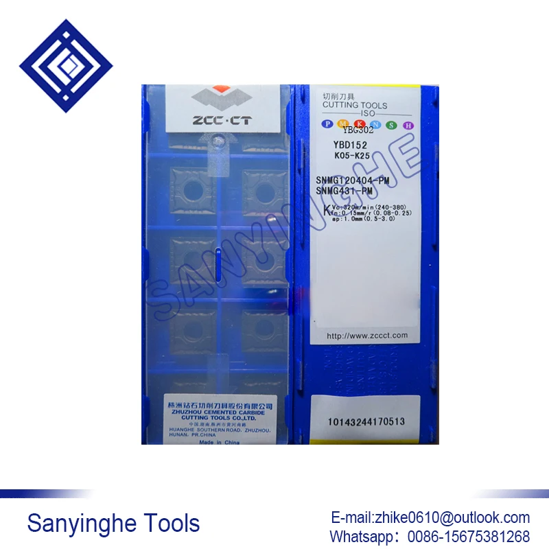 

10 шт./лот YBD152 SNMG120404-PM cnc карбидные Токарные вставки
