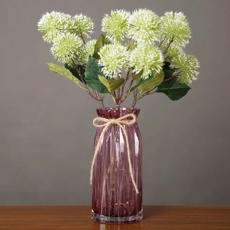 Краткое Стекло башня ваза для домашнего украшения реквизит фотосессии Винтаж