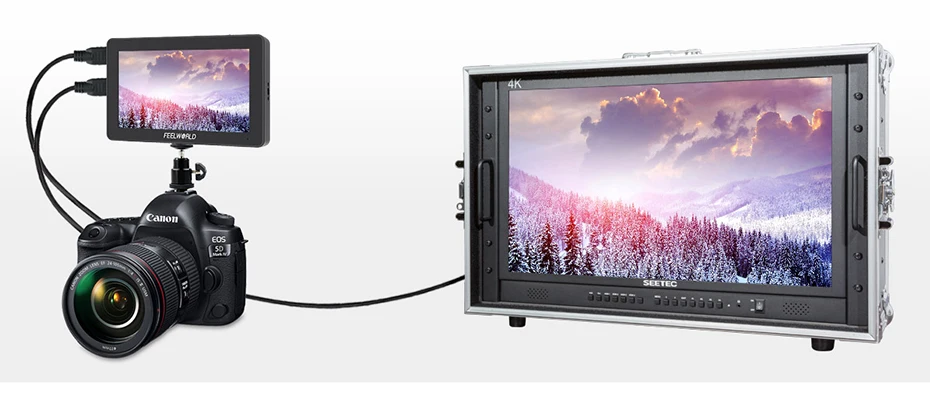 Feelworld F6 Plus 5,5 дюймов сенсорный экран на камеру монитор 1920*1080P 3D LUT 4K HDMI видео фильм монитор для DSLR Gimbal