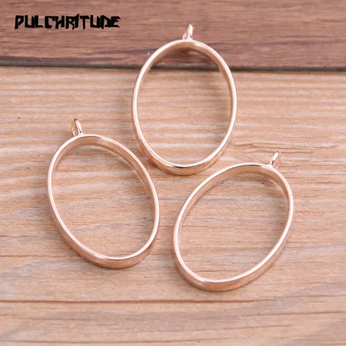 Rose Gold 7 Pulchrode 6 шт./лот 12 видов стилей цвета розового золота сплав ювелирные аксессуары геометрический брелок полый клей пустой кулон лоток ободок 12C - Окраска металла: Rose Gold 7