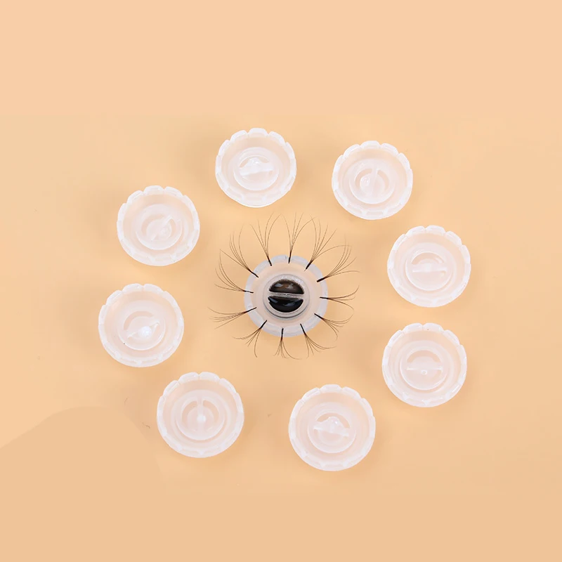 100pcs/Set Adhesive Eyelash Pallet Holder Set Disposable Glue Ring for Extension Tattoo Pigment | Красота и здоровье