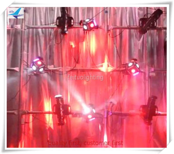 8 шт./лот 6x12 Вт RGBW 4в1 движущаяся головка со змеиным лучом 12*6* 5050SMD RGB мини светодиодный светильник для сценического клуба Quad Matrix DJ светильник ing оборудование