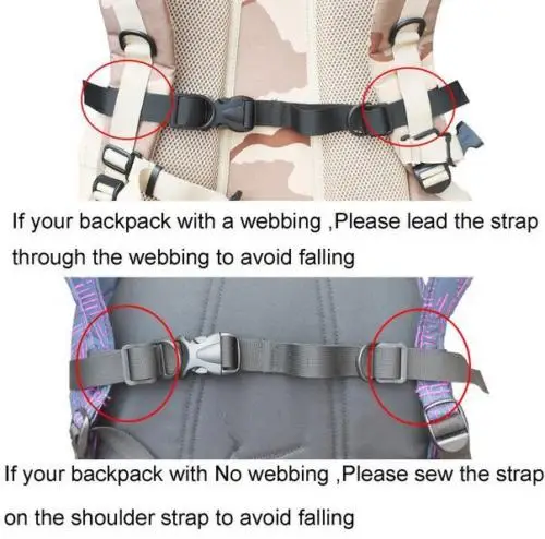 Легкий 1 дюймовый нейлоновый рюкзак с лямкой для груди нагрудный ремень открытой