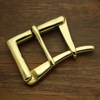 2pcs diy solid brass pin buckle for leather belt 1 12 38mm craft hardware quick release mens belt buckle firefighter buckles