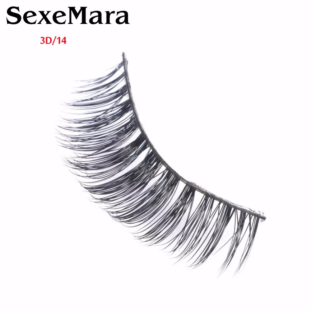 SexeMara Cross Eye Lashes Extension Makeup False Eyelashes Hot New Mink for Beauty 3D/14 | Красота и здоровье
