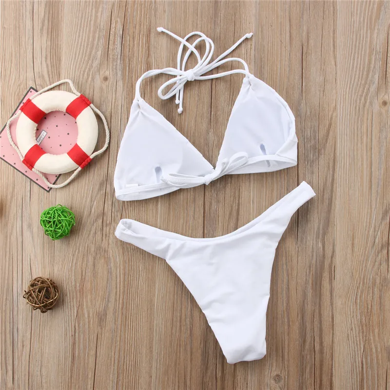 Новинка 2018 Женский комплект бикини с цветочным принтом летний купальник пуш ап