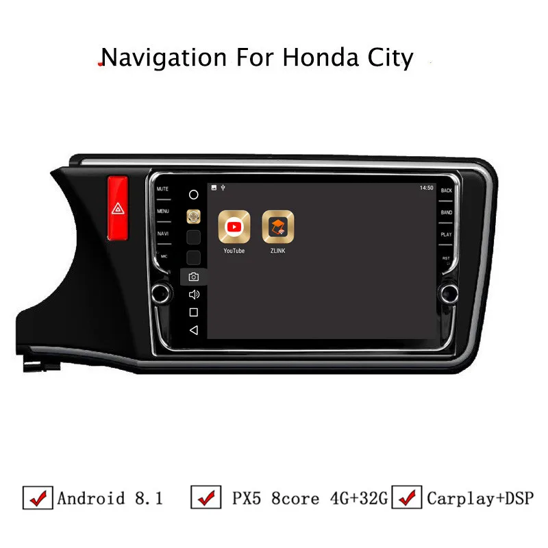 10 1 "4G Оперативная память 32G Встроенная Восьмиядерный Android 8 автомобиль DVD gps для