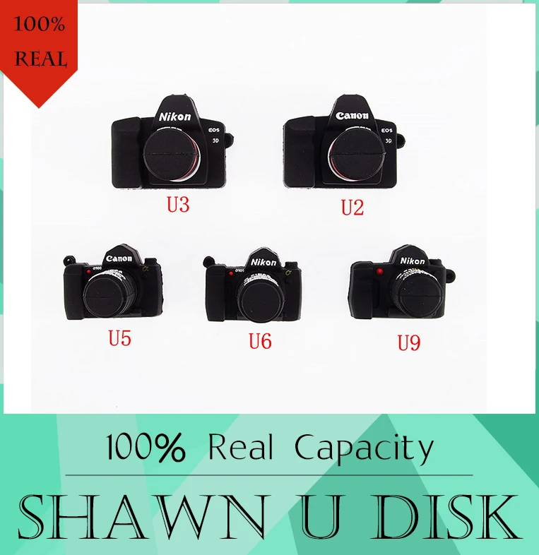 fashion Retail real 4GB/8GB/16GB/32GB/64GB USB 2.0 flash drive 512GB pen 128GB memory stick cartoon camera 6M/S | Компьютеры и офис