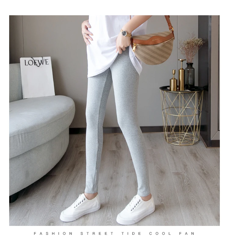 1911# Autumn Winter Skinny Maternity Legging Across V Low Waist Belly Legging for Pregnant Women Cotton Pregnancy Pencil Pants