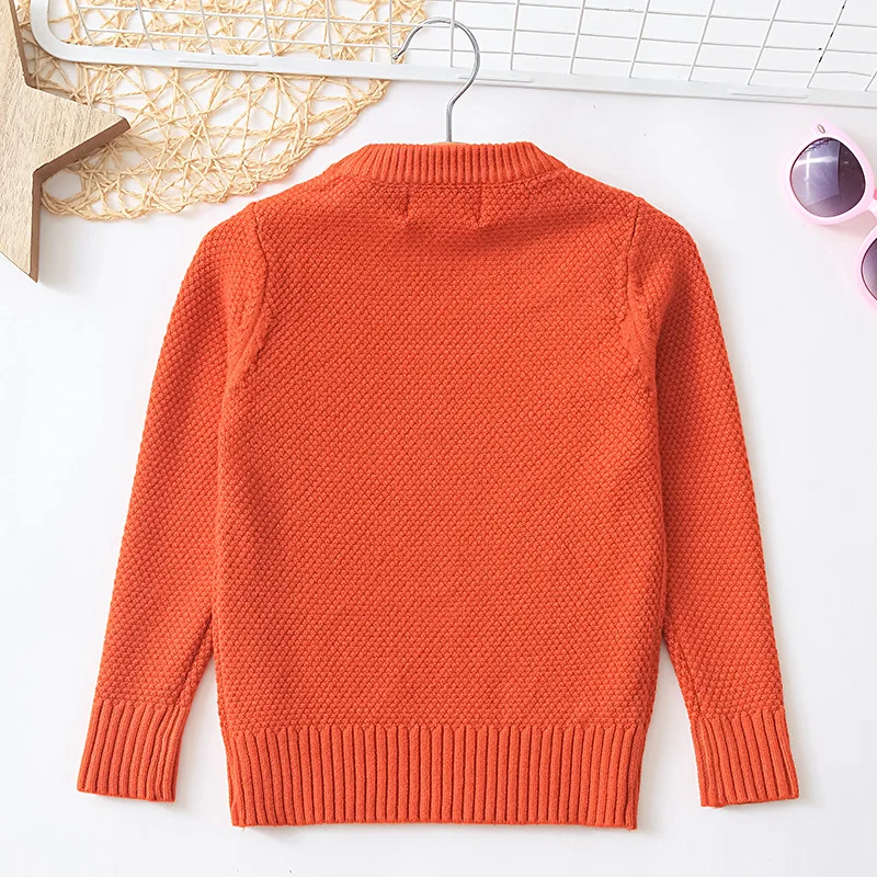 

Rlyaeiz 2019 New Girls Boys Sweaters Autumn Korean Fashion O-neck Sweater For Girls Boys Casual Kids Warm Knitted Pullover Tops