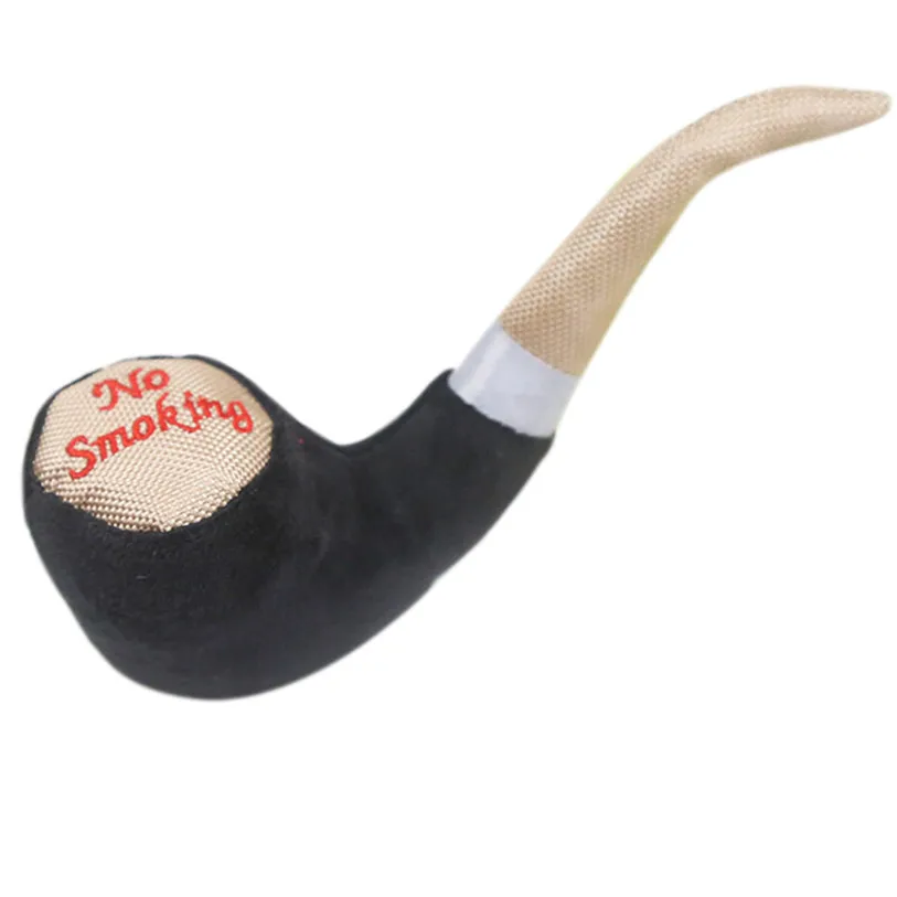 Черный Pipe Shape Plush Pet Squeak Toys Sound Play Dog Toys For Small Large Dogs Cats Puppy Molar Chew Toys Wholesale#F#40AT29 - Цвет: Черный