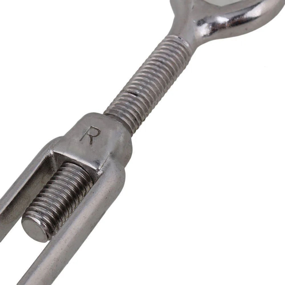 

Silver 304 Stainless Steel European Style 1pcs M8 stainless steel hook