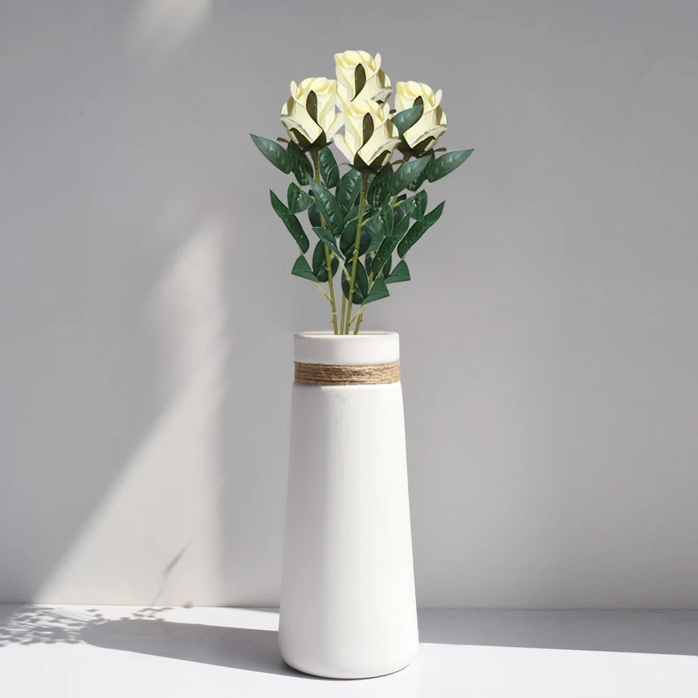 Искусственный цветок длинная ветка роза мягкое украшение для дома свадебные