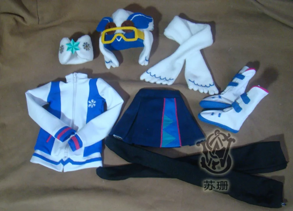 1/3 тонкая Одежда для куклы sd bjd для 1/3 DD bjd Кукла sd Снежный Мику костюм косплей костюм для куклы bjd s