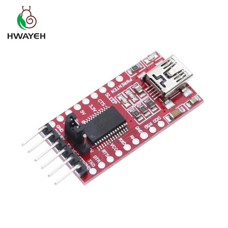 10 шт. FT232RL FT232 USB к TTL 5 в 3 кабель для скачивания модуль последовательного адаптера =