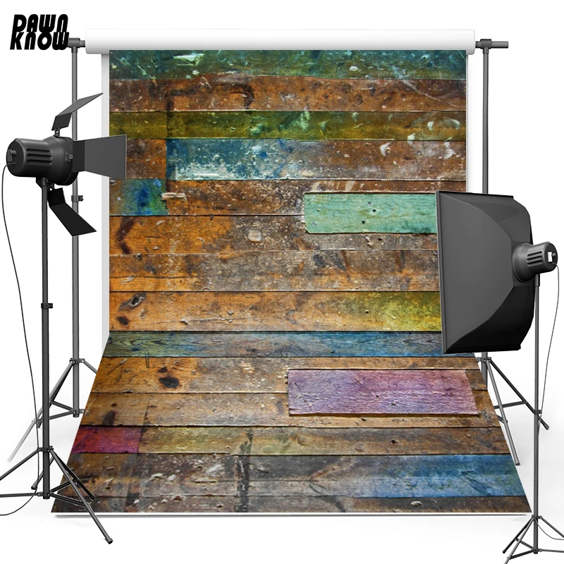 Новинка тканевый фланелевый фон для фотосъемки с изображением древесного пола