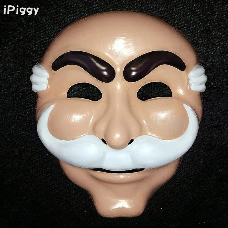 IPiggy Mr. Робот Fsociety маска белая Anonymous команда Evil Hacker Group V расплывчатая реколлекция