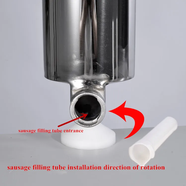 Ручная колбасная машина из нержавеющей стали 4л бытовой вертикальный колбасный