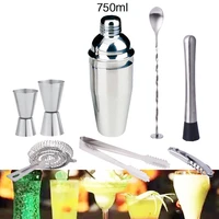 8 pieces 750ml boston vodka shaker bar tools bpa free stainless steel 304 high end whisky cocktail shakers