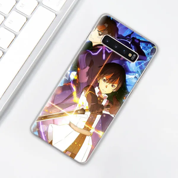 004 Обувь для вечеринки в Стиле косплей Sword Art Online(SAO), чехол для телефона аниме для samsung Galaxy S10e S10 плюс S7 S8 S9 Plus Note 8 9 M10 M20 M30 жесткий чехол Coque - Цвет: 004