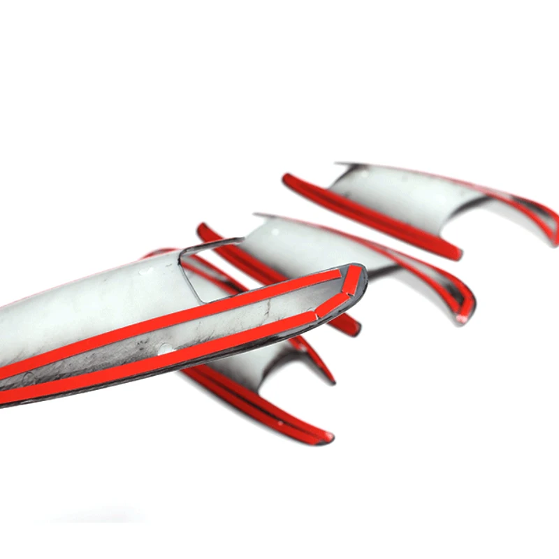 Карбоновая текстура Автомобильная внешняя дверная ручка/крышка чаши отделка для