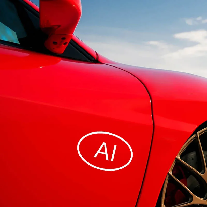 YJZT 12 7 см * 8 6 Виниловая наклейка автомобильная AI ANGUILLA страна код овальный черный