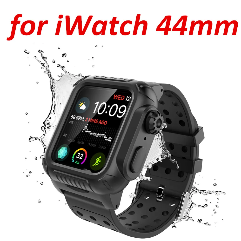 for Series 4 44mm Для Apple iWatch Series 4 5 44 мм чехол iWatch Повседневная жизнь водонепроницаемые часы ударопрочный ремешок для часов спортивный чехол серия 4 5 40 мм - Цвет: for Series 4 44mm