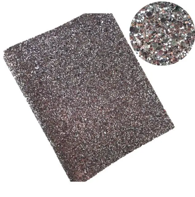 45 Dark grey Блестящая ткань 20 см* 34 см, блестящая искусственная кожа, листы для бантов, украшения ручной работы, материалы для сумок, обуви, аксессуаров - Цвет: 45 Dark grey