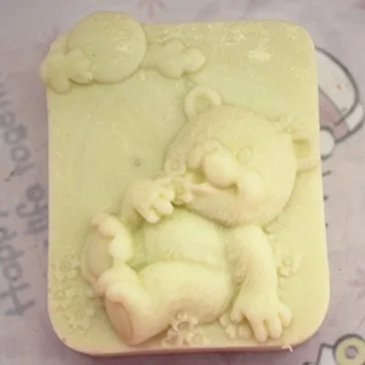 Силиконовые Медвежонок и солнце торт Шоколадное Мыло пудинг желе конфеты