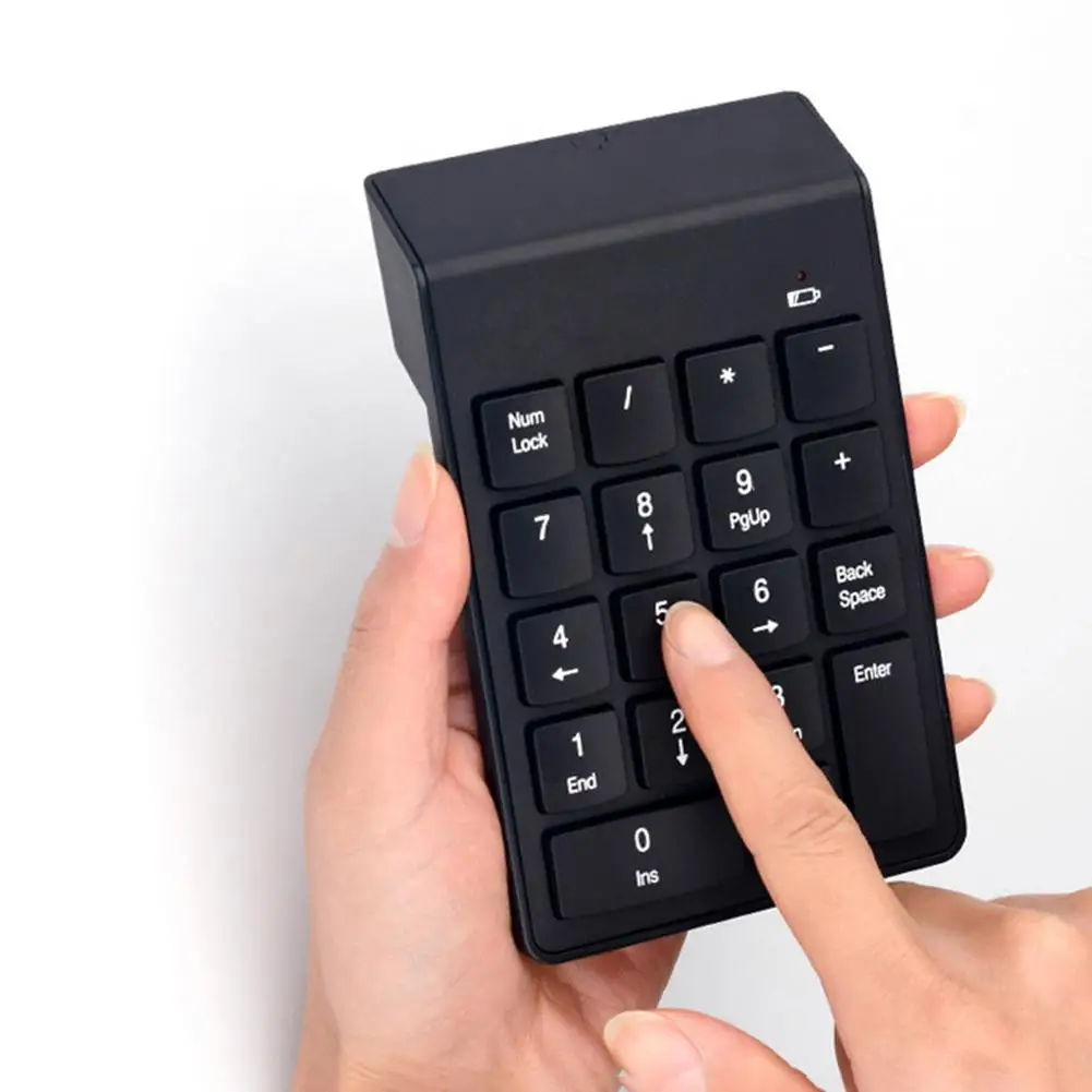 Мини 2 4G беспроводная цифровая клавиатура маленький размер USB номер Pad 18 клавиш