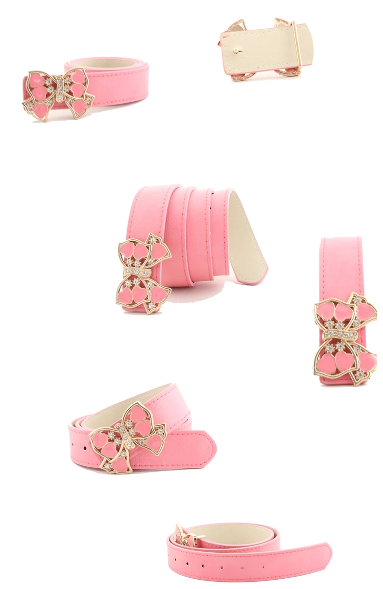 Женский пояс с пряжкой и бантом украшенный бриллиантами модная декоративная