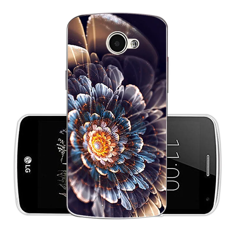 For LG K5 Case Soft TPU Shell LTE X220DS x220 K 5 Back Cover Flower Style k5 5.0'' Scenic Eagle Phone Cases |
