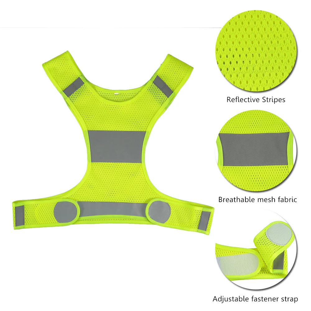 Жилет для велоспорта улицы бега светоотражающий жилет регулируемый легкий