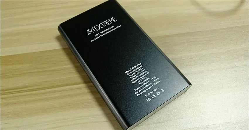 Artextreme PA03 Advanced 2 в 1 металлический HiFi аудио усилитель для наушников 2.5A Быстрая зарядка 8000 мАч Внешний аккумулятор для IOS Android 130 МВт