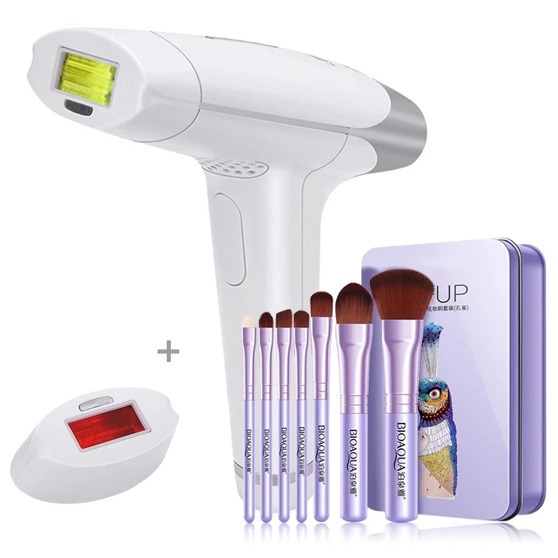 With Makeup Brush Lescolton 2in1 IPL лазерная эпиляция машина лазерная эпиляция Эпилятор постоянный бикини триммер электрический depilador лазерный - Цвет: With Makeup Brush