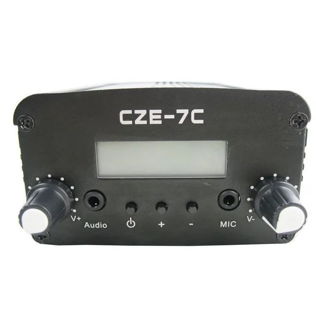 Оптовая продажа 10 шт. Φ 7W FM стерео трансмиттер PLL|broadcast transmitter|fm transmitter 7wfm stereo broadcasting