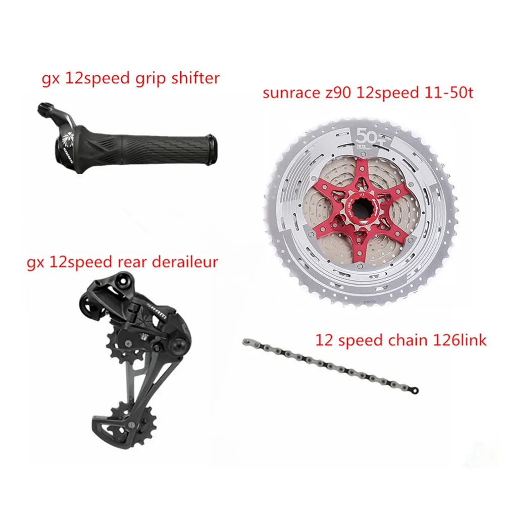 Sram GX EAGLE 12 скоростей 4 шт. GX переключатель заднего хода 126 звенья цепи 10-50T кассета NX 1230 11-50T sunracing 11-50T кассета