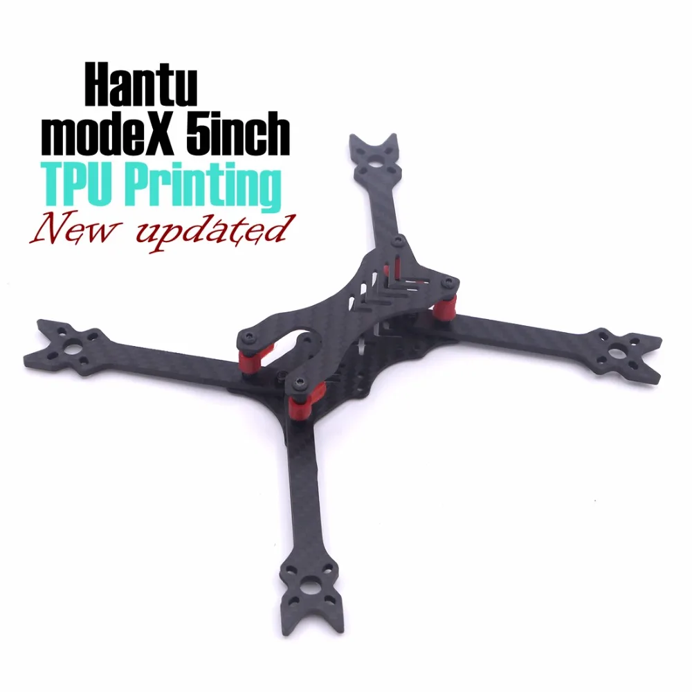 ModeX HANTU 5 дюймов 210 мм чистый телефон с 4 рукояткой ТПУ 3D печать для FPV RC cross racing drone