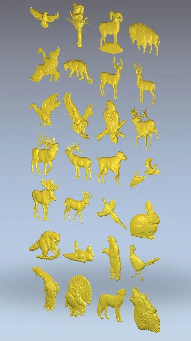 3d модель рельеф для ЧПУ в формате файлов STL animals_1|3d model relief|3d relief modelfor cnc |