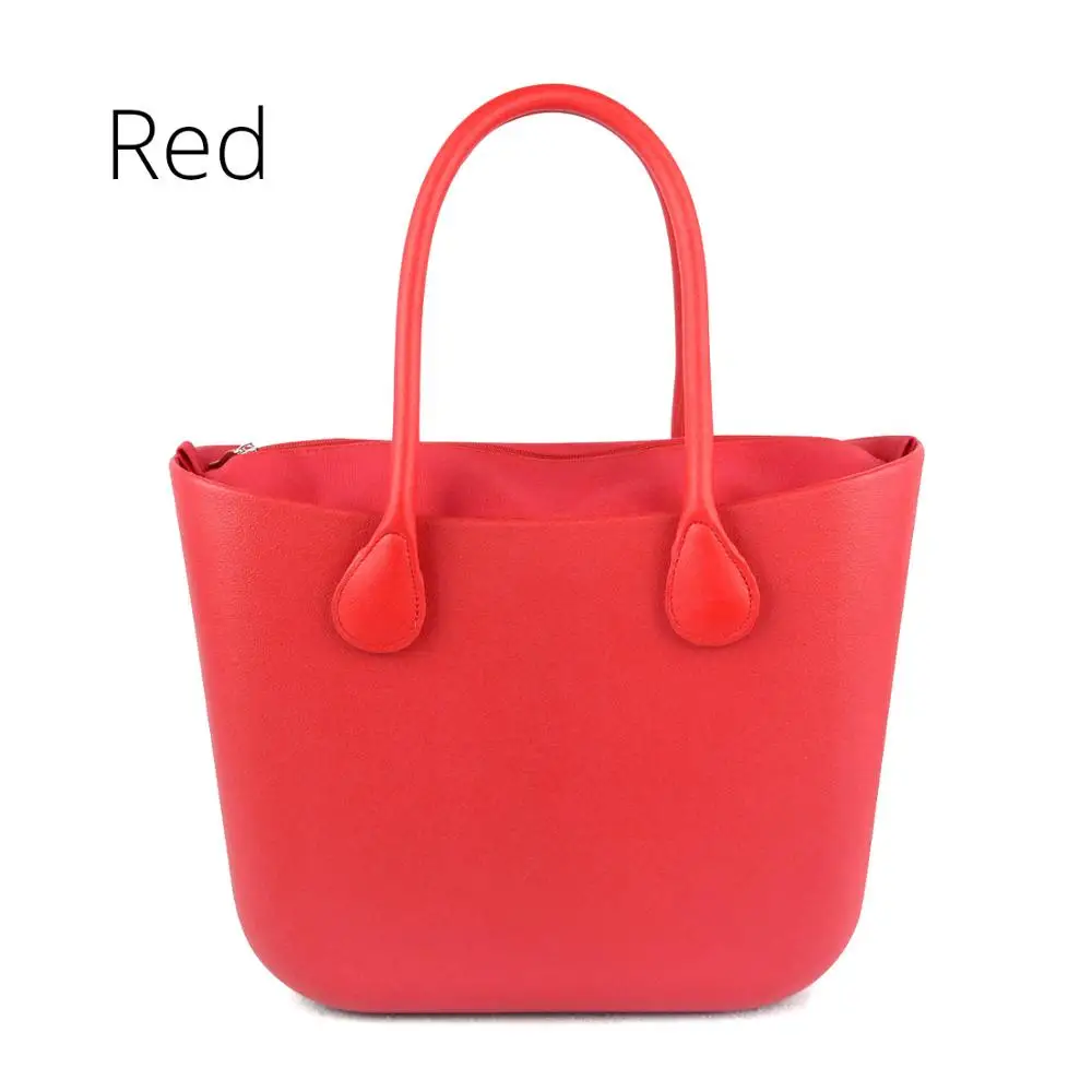 Red Новинка, TANQU, классическая сумка EVA со вставным внутренним карманом, цветные ручки, EVA, силиконовая резина, водонепроницаемая женская сумка, стиль obag - Цвет: Red