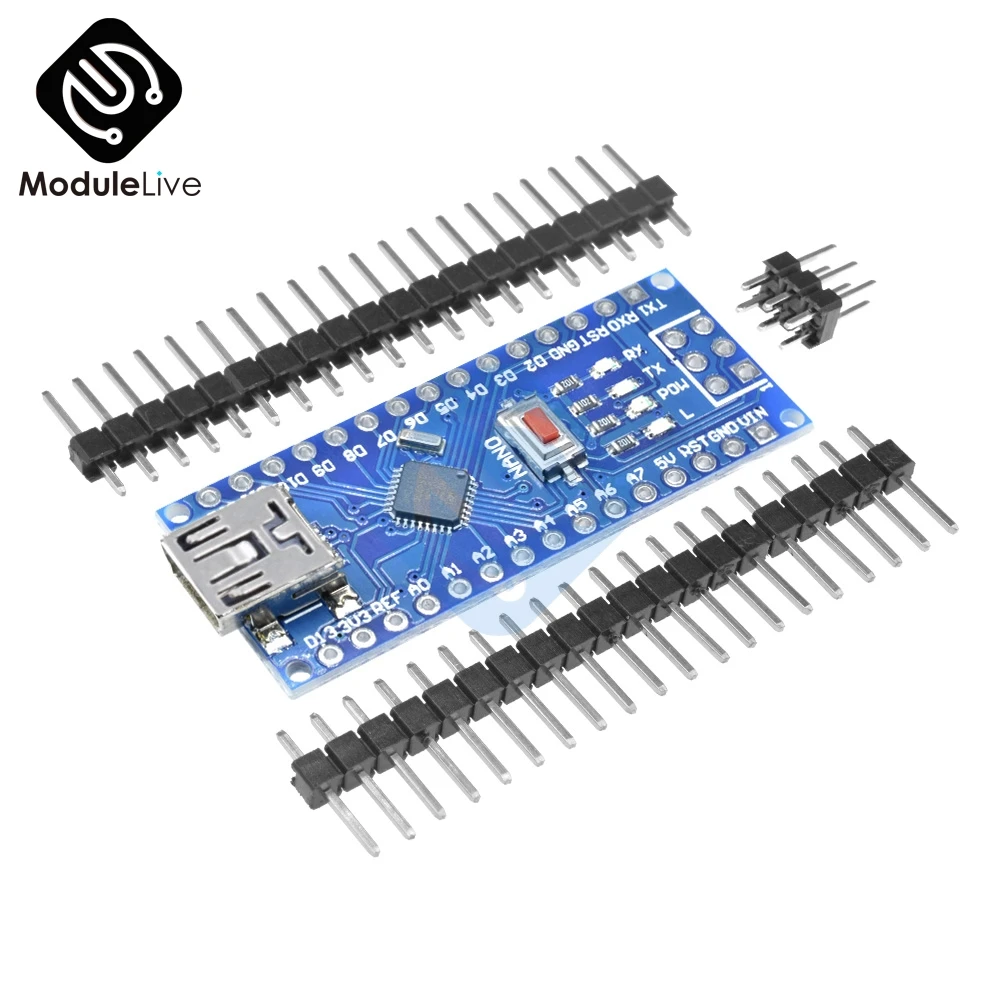 Мини USB CH340 Nano 3 0 Atmega328P atmega328 плата контроллера для Arduino MEGA328 V3.0 5V 16M модуль