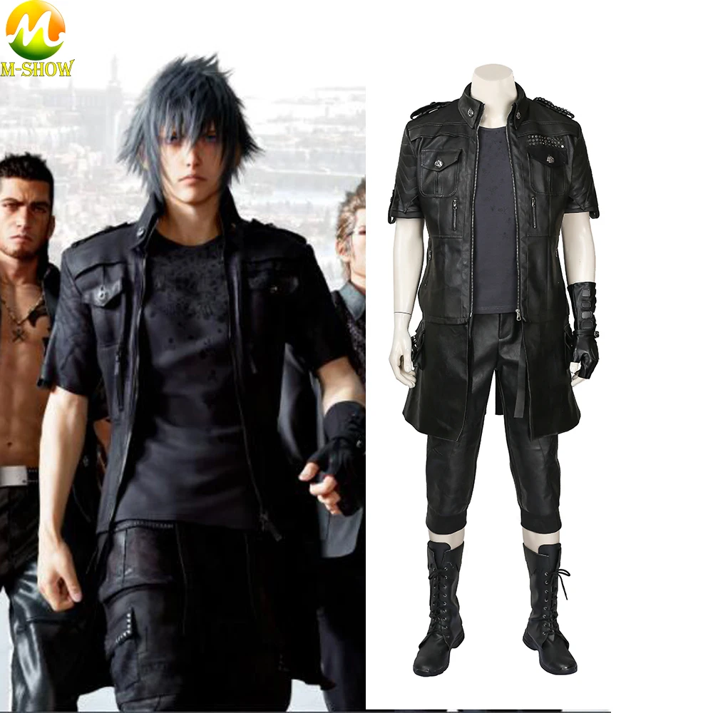 Final Fantasy XV FF15 Noctis Lucis Caelum Noct, карнавальный костюм, наряд на Хэллоуин, костюм, полный набор для мужчин, на заказ