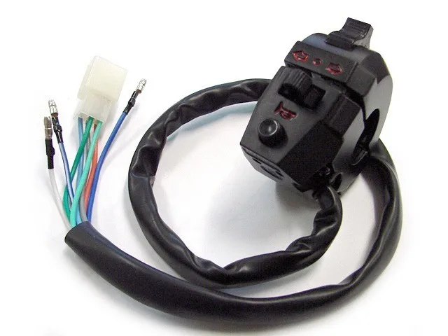 Black SW-002 Универсальный 7/8 ''мотоциклетный руль, сигнальный светильник поворота, переключатель управления, мигалка, переключатели для Honda Yamaha Harley Kawasaki - Цвет: Black SW-002