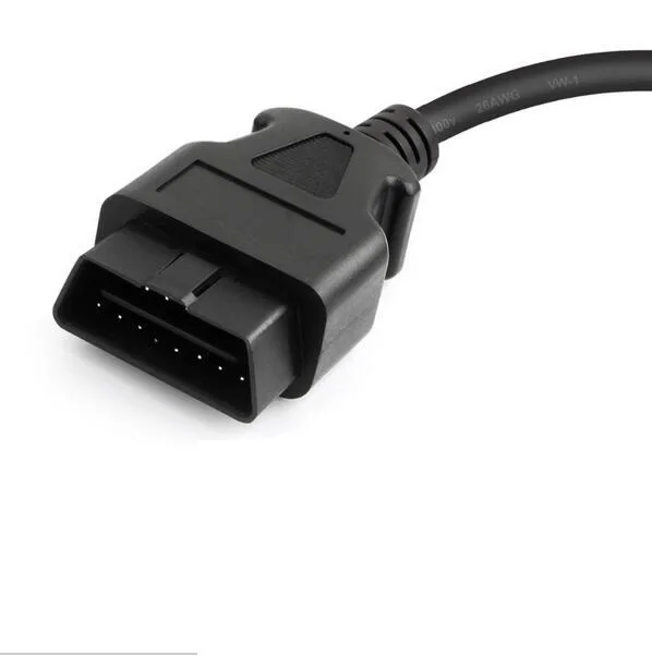 ELM327 30 см OBDII 16Pin кабель-удлинитель OBD2 16pin Мужской и Женский Кабель-Удлинитель OBD2 разъем ELM327 разъем-удлинитель