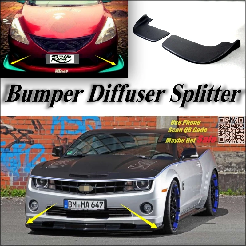 Автомобиль Splitter Диффузор Бампер Canard Lip Для Chevrolet Camaro Tuning Body комплект/Передний Дефлектор Автомобиля Лоскут Fin Подбородок/Уменьшить Жировые