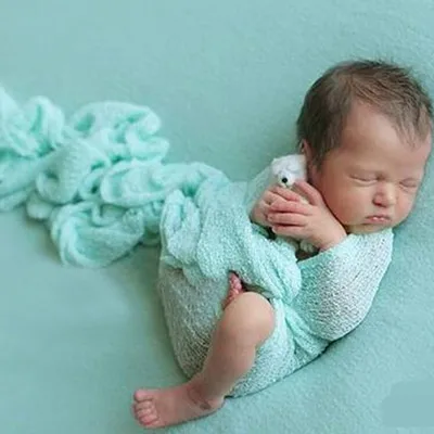 Light Green 16 цветов, реквизит для фотосъемки новорожденных, хлопковая одежда для фотосъемки, фон для фотосъемки, аксессуары для новорожденных, повязка на голову - Цвет: Light Green